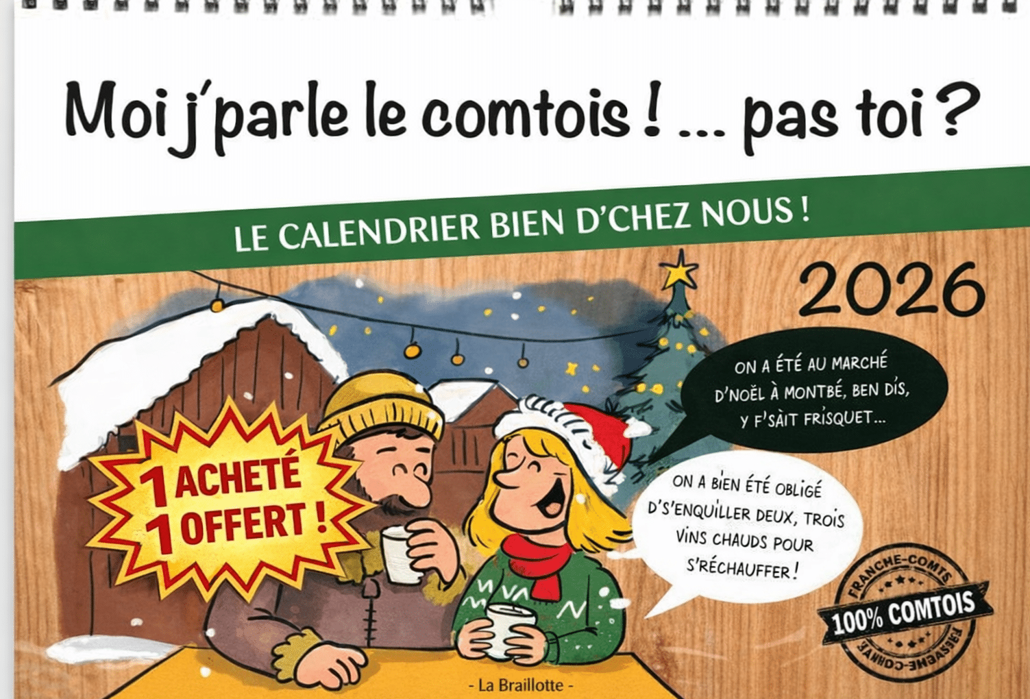 Promo ! Calendrier comtois 2026